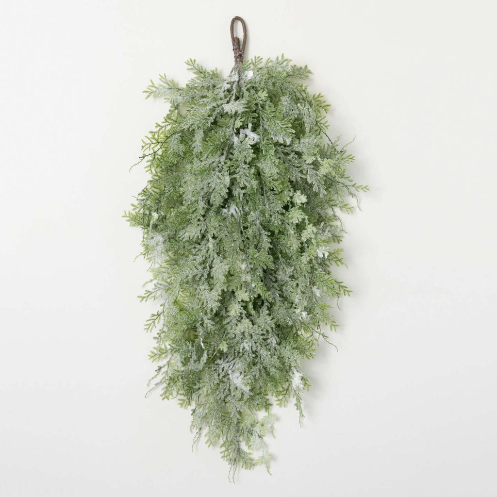 Frosted Fern Hanging Swag     