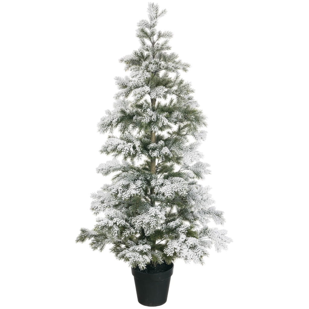 4'10"H Pine Flocked Tree      