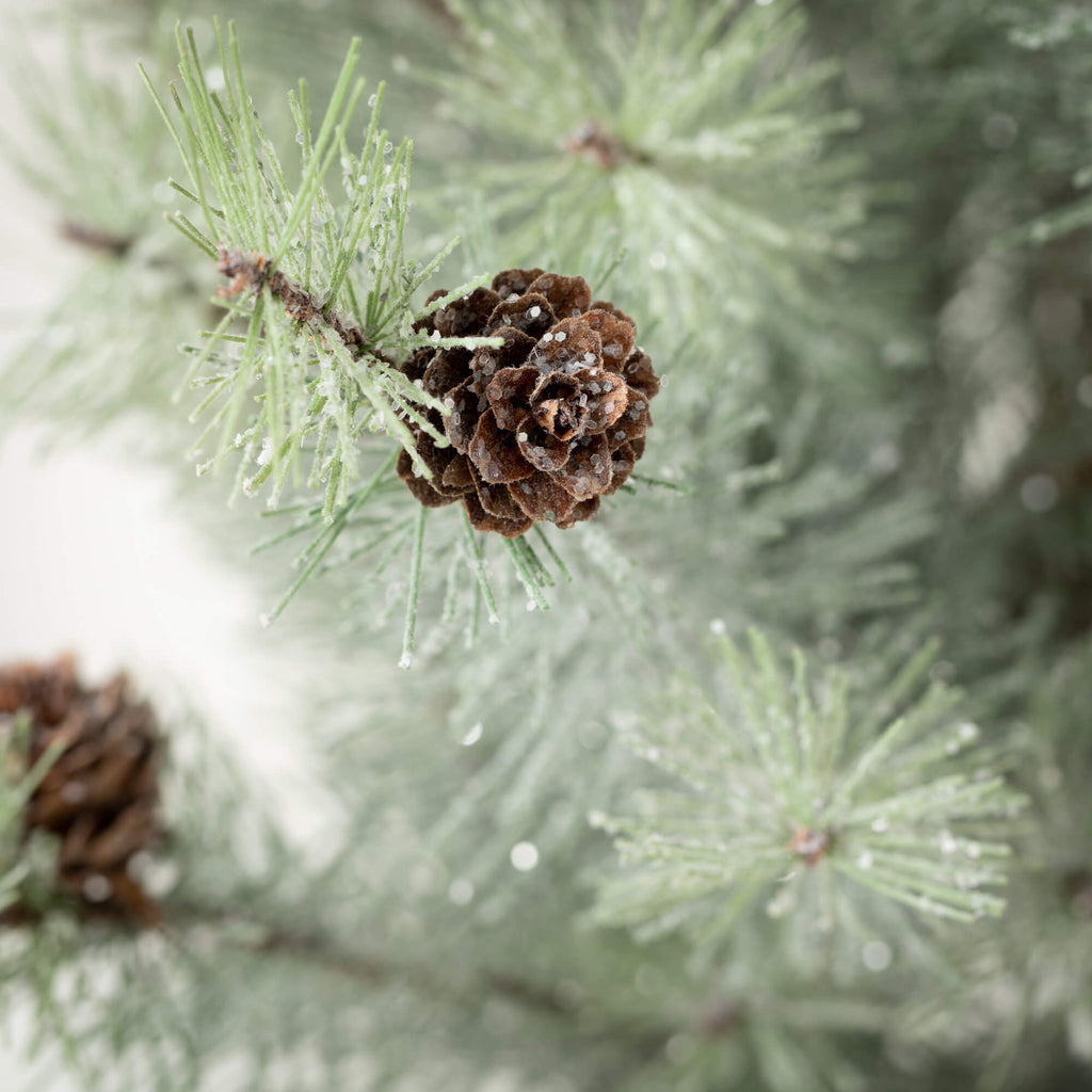 Snowy Mini Pinecone Tree      