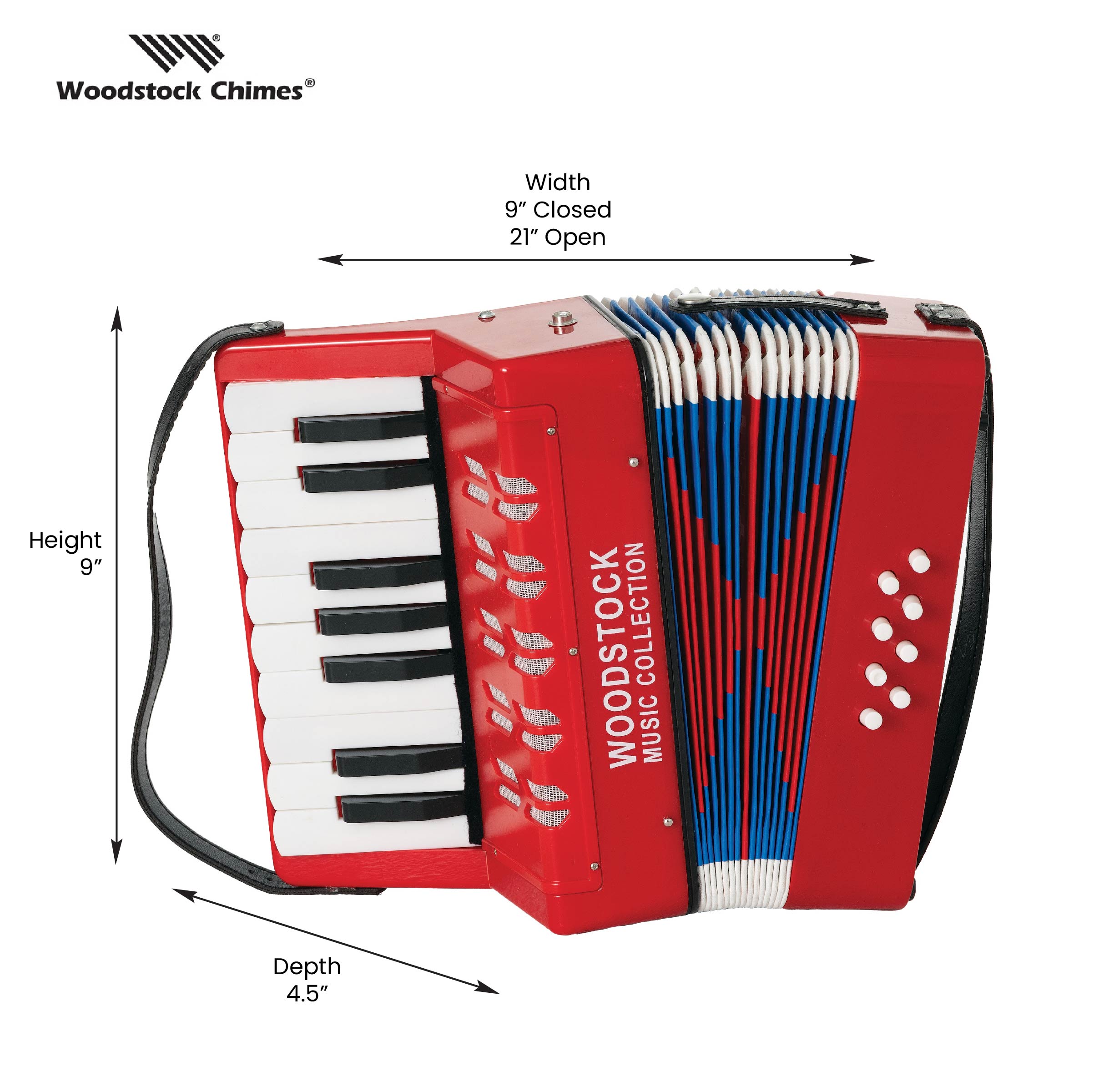 Eastar Kids Accordion, 10 Keys Toy Musical Instruments for