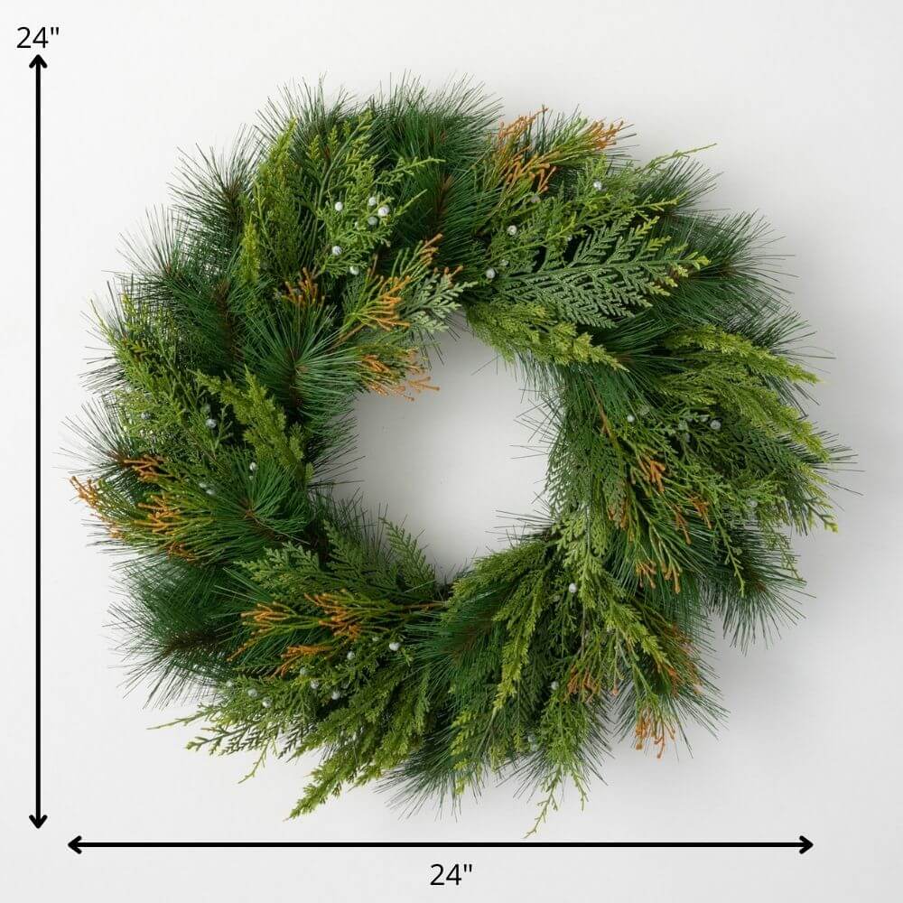 Mixed Pine & Juniper Wreath   