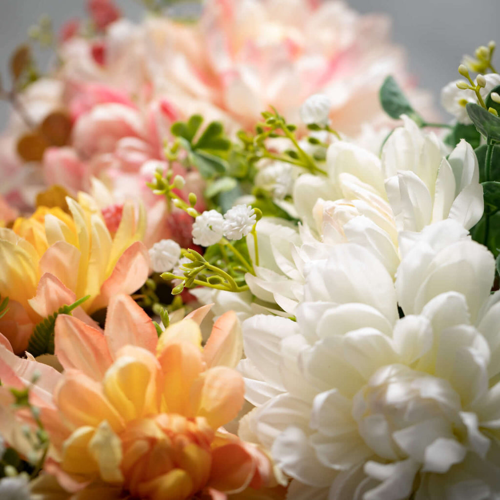 Pastel Dahlia Bush Bouquet Set