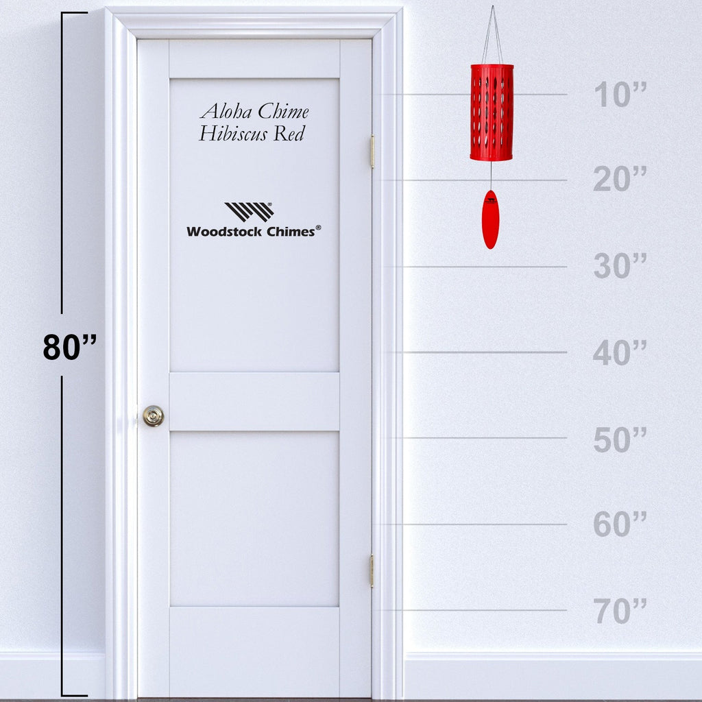 Aloha Chime - Hibiscus Red - proportion image