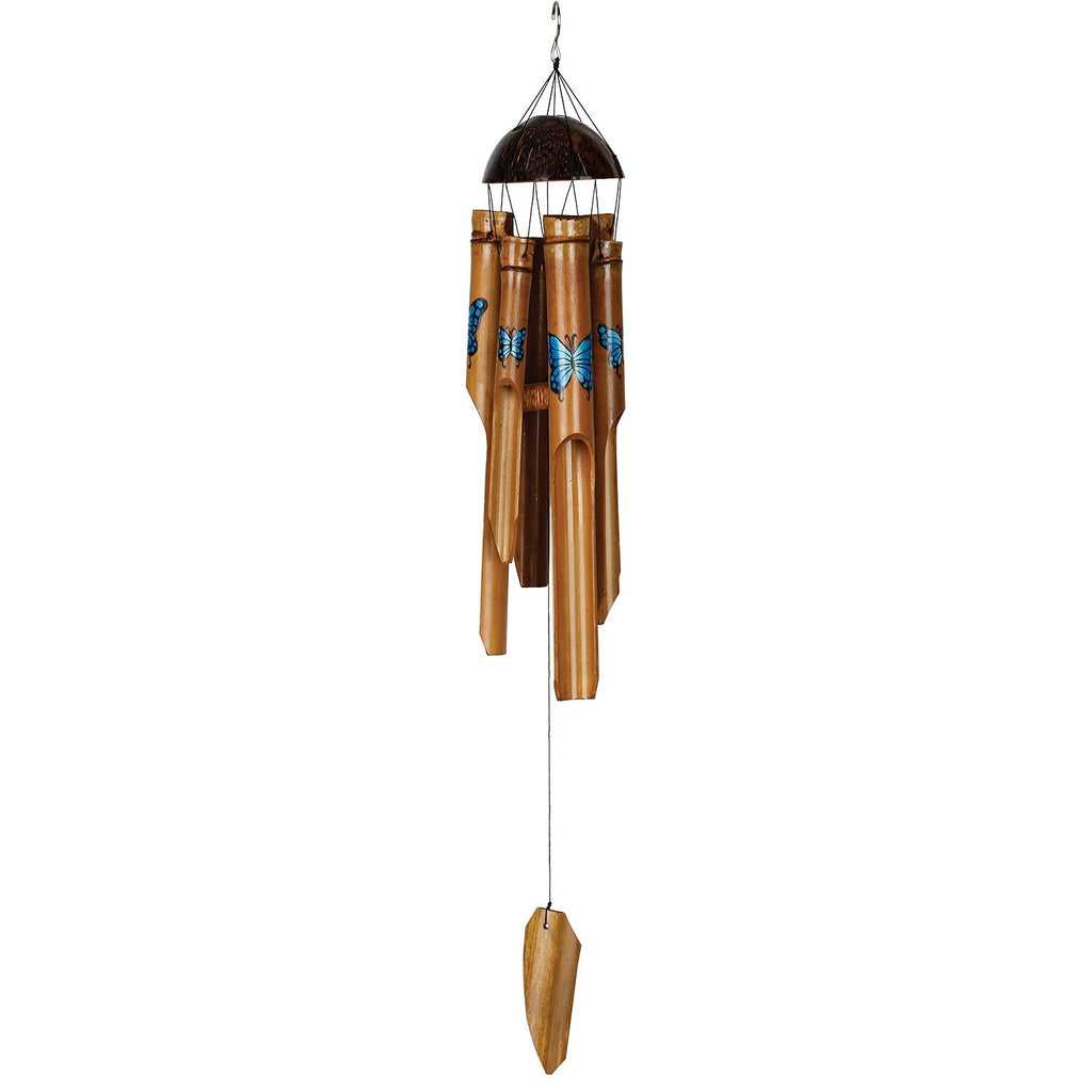 Bamboo Butterfly Chime - Blue full product image