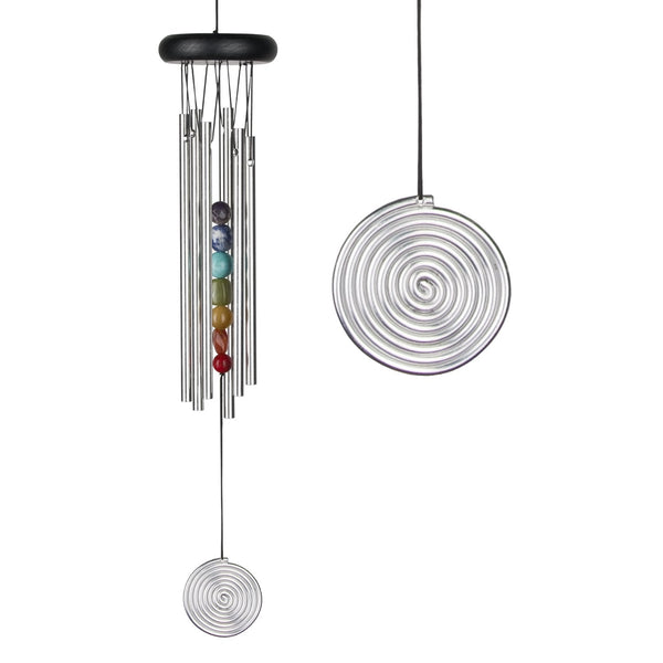 Chakra Chime - Seven Stones, Silver by Woodstock Chimes
