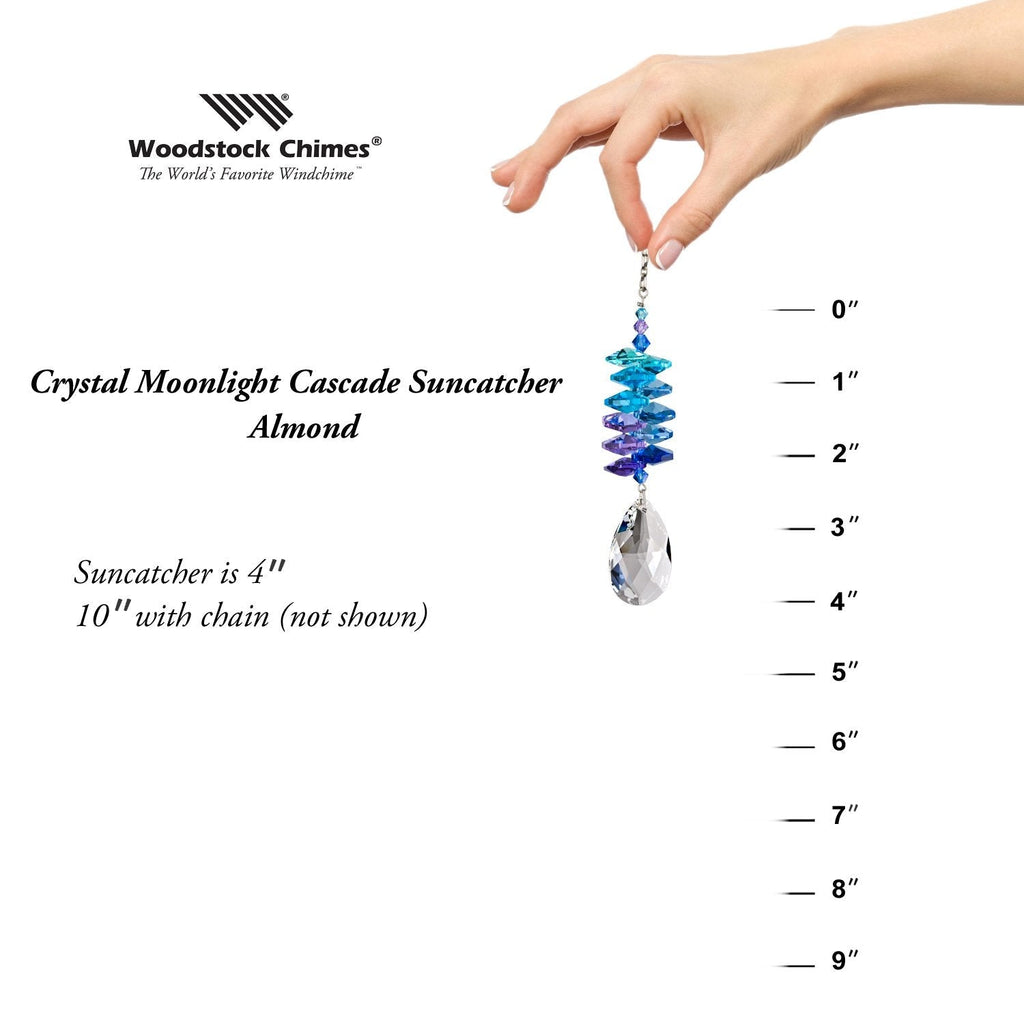 Crystal Moonlight Cascade Suncatcher - Almond proportion image