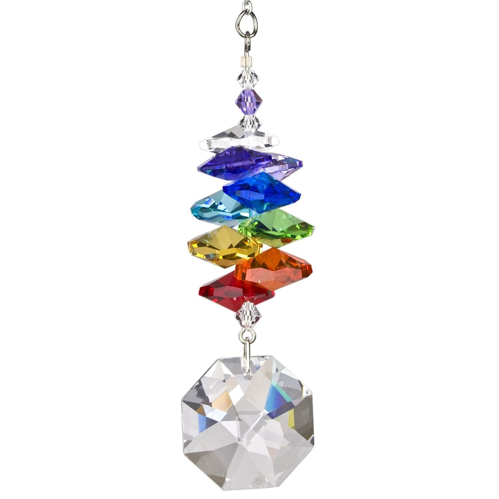 Crystal Rainbow Cascade Suncatcher - Octagon main image