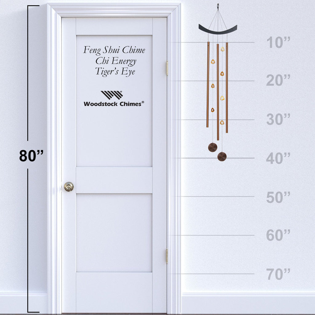 Feng Shui Chime - Chi Energy, Tiger's Eye proportion image