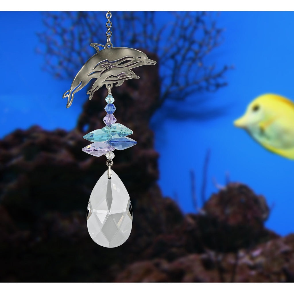 Crystal Fantasy Suncatcher - Dolphins lifestyle image