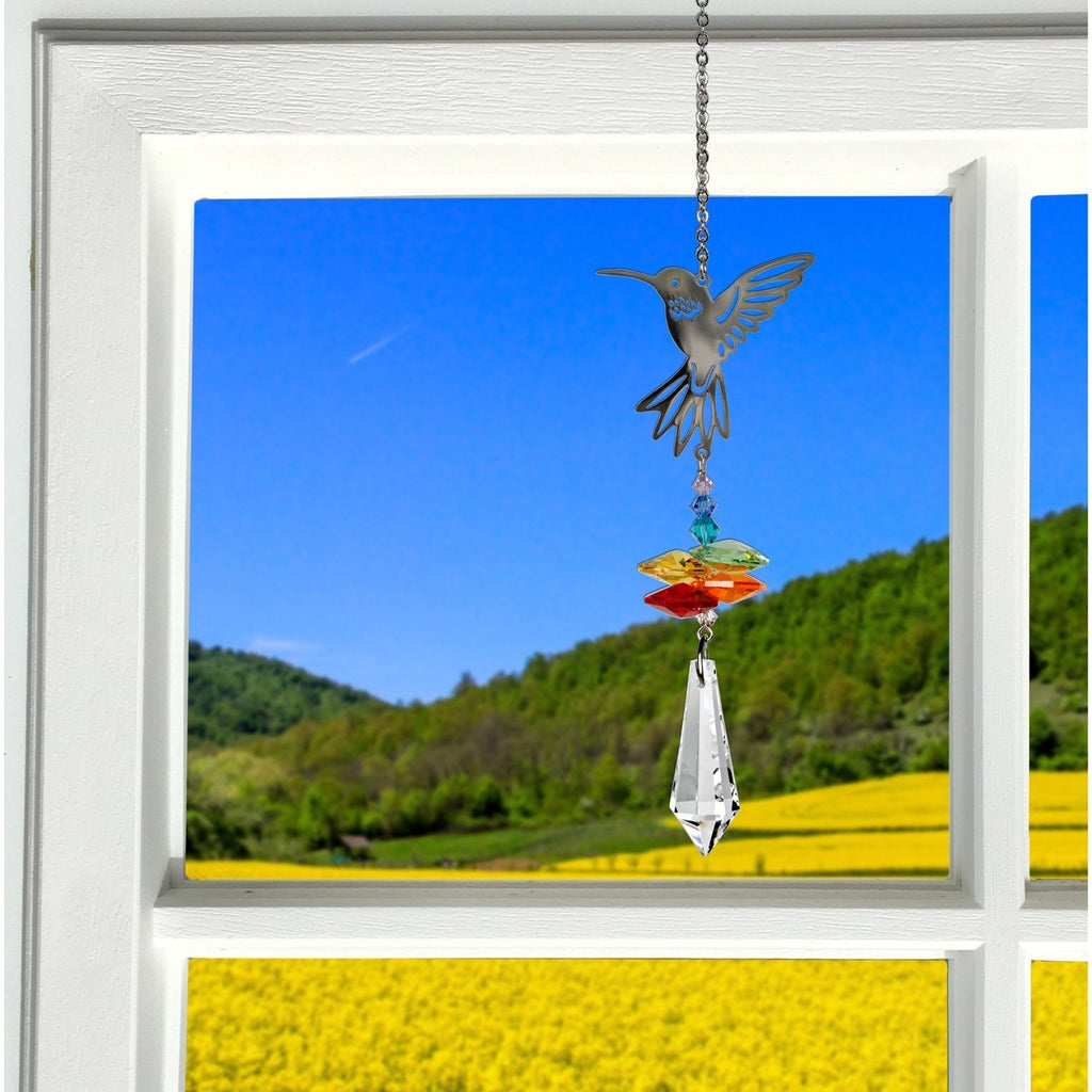 Crystal Fantasy Suncatcher - Hummingbird lifestyle image