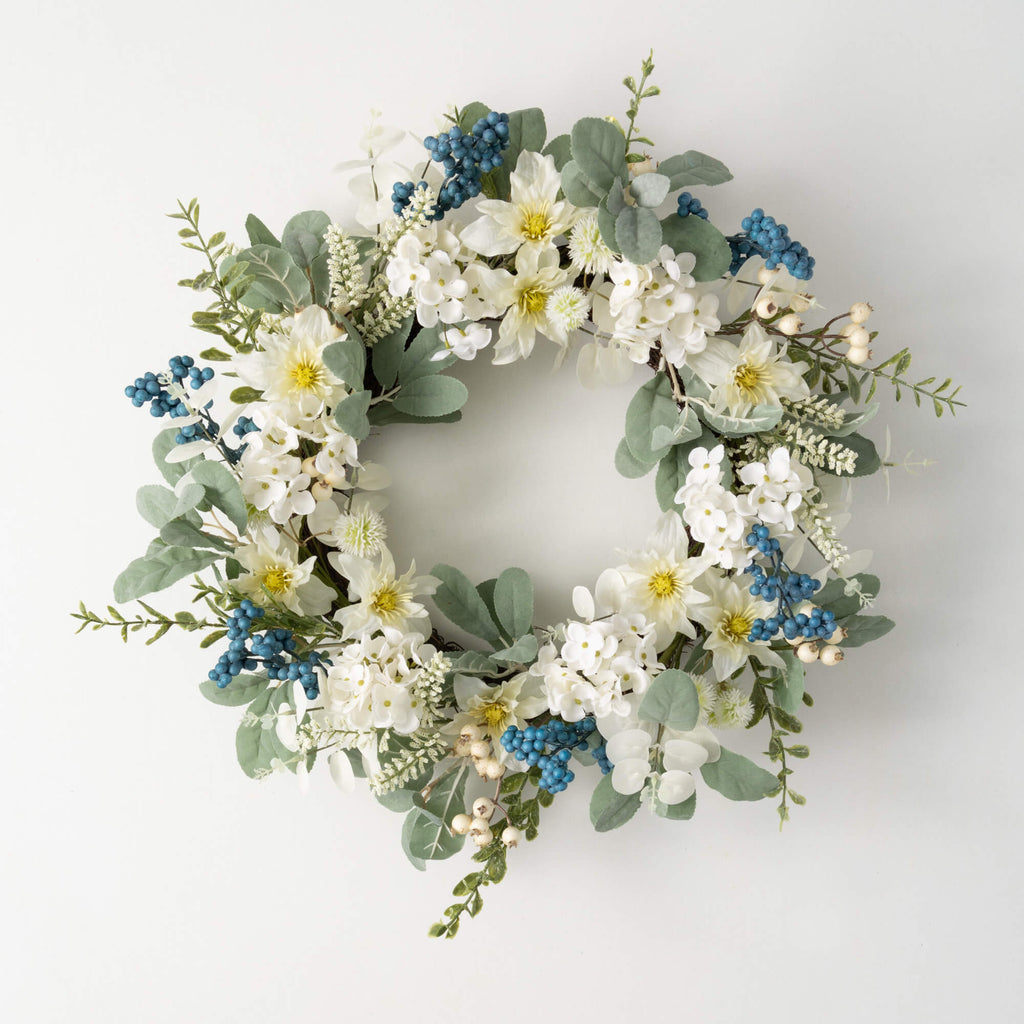 Clematis & Hydrangea Wreath   