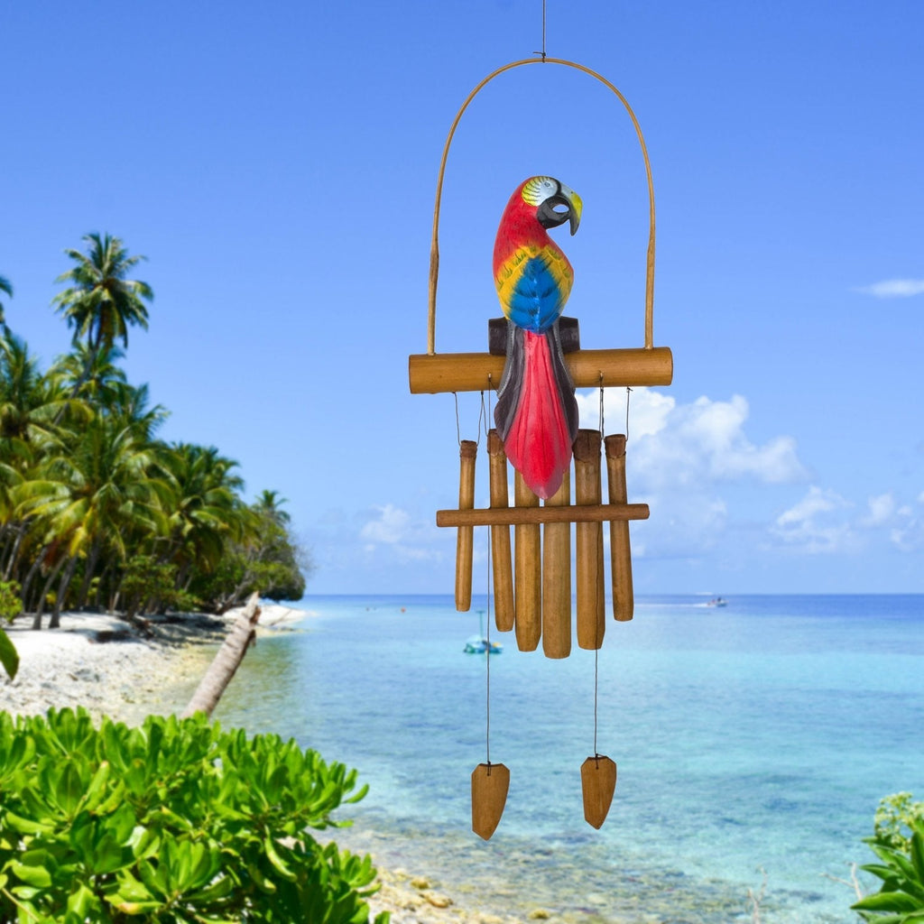 Animal Bamboo Chime - Parrot lifestyle image