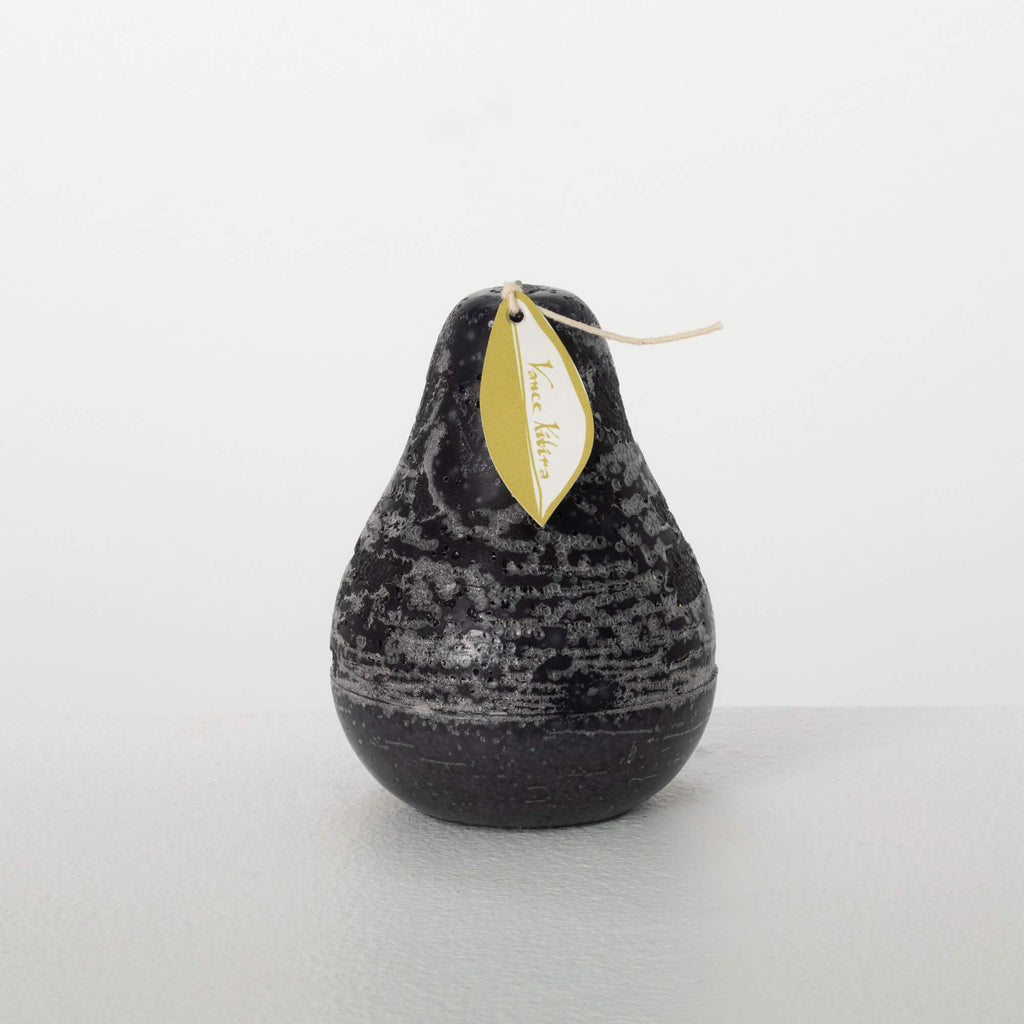 Distressed Black Pear Candle  