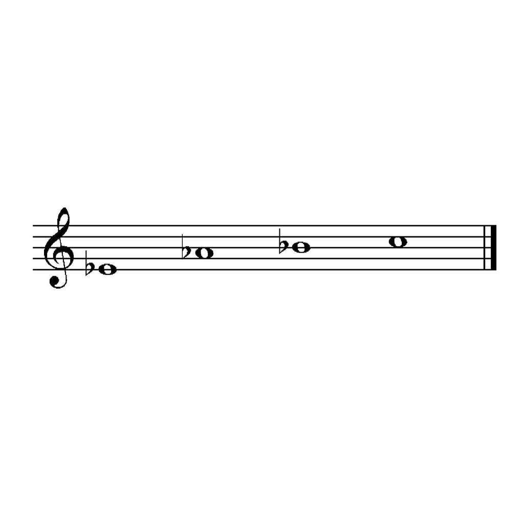 Encore Chimes of Saturn - Black musical scale