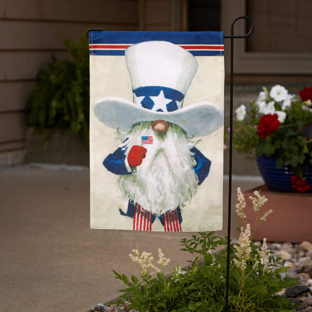 Gygi Uncle Sam Gnome Flag     