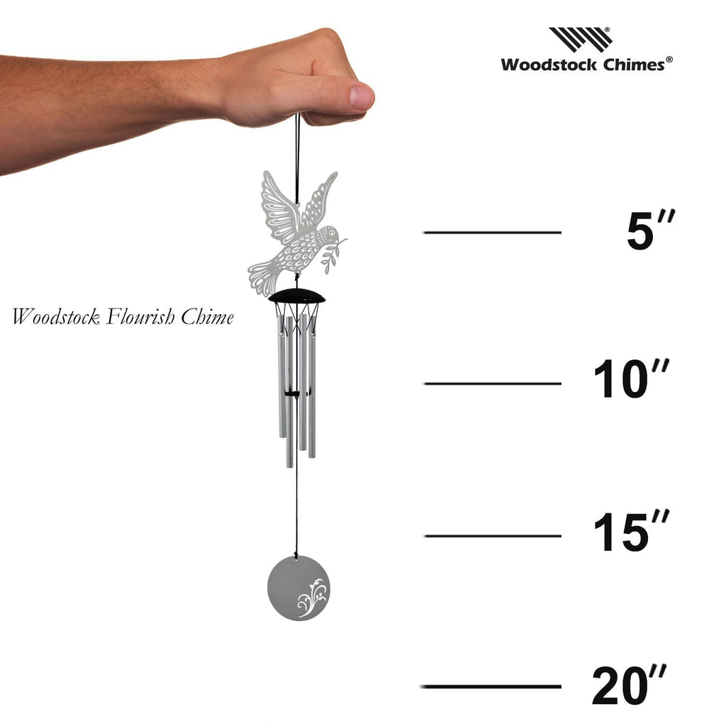 Flourish Chime - Dove  proportion image