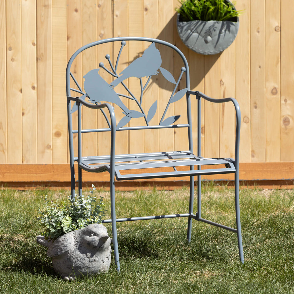 Gray Cardinal Garden Chair    