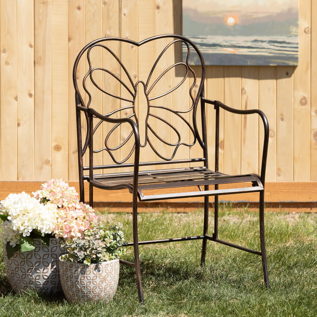 Copper Butterfly Garden Chair 