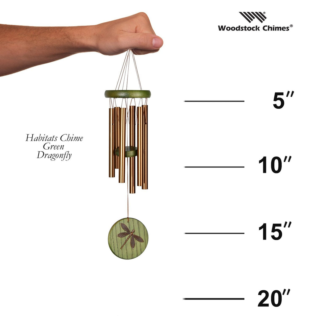 Habitats Chime - Green, Dragonfly proportion image
