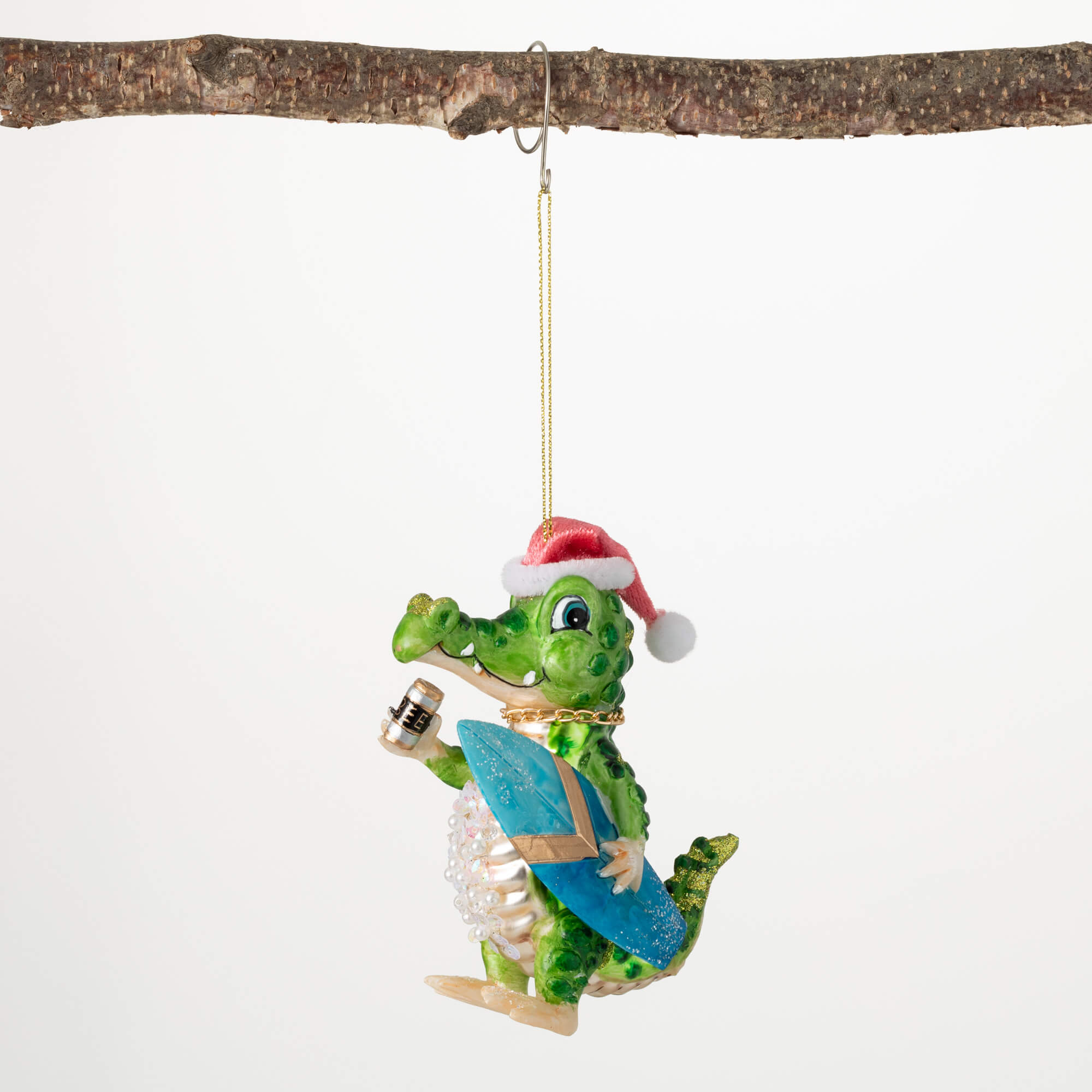 Crocodile cheap christmas ornament