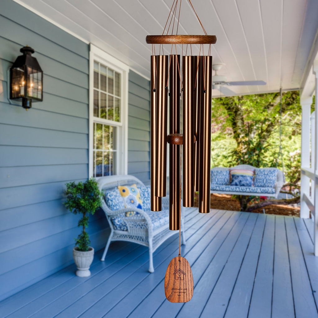 Personalize It! House - Amazing Grace® Chime - Medium, Bronze lifestyle image