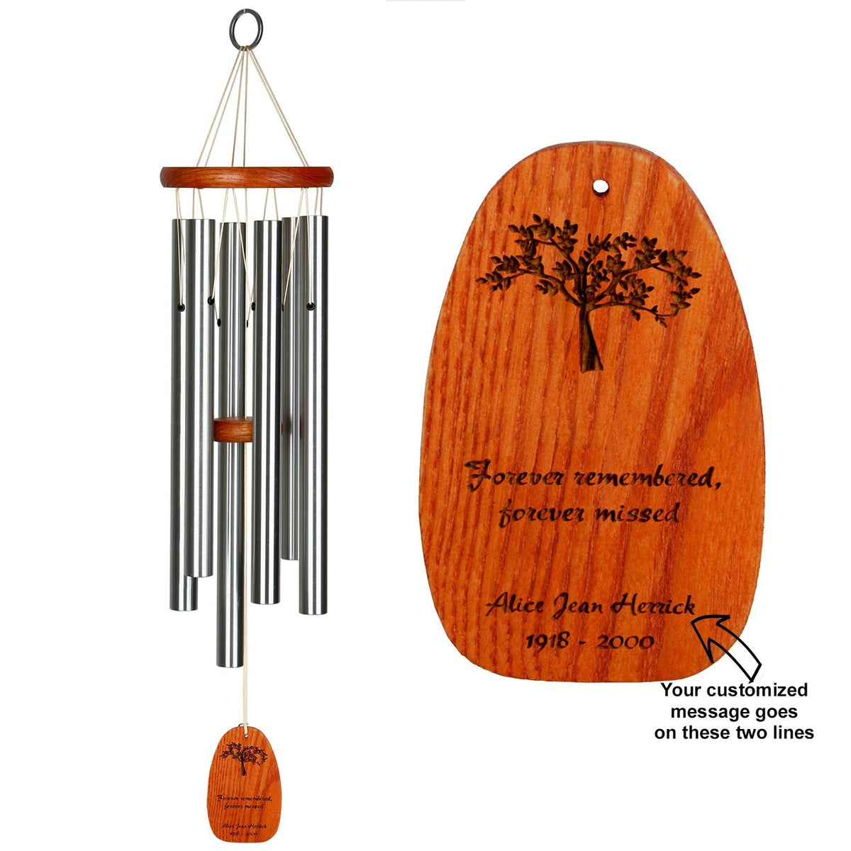 Personalize It! Sympathy Amazing Grace Chime - Forever – Woodstock Chimes