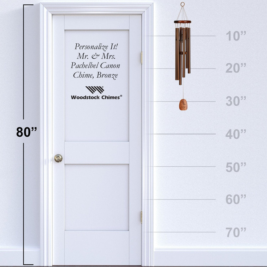 Personalize It! Mr+Mrs - Pachelbel Canon Chime - Bronze proportion image
