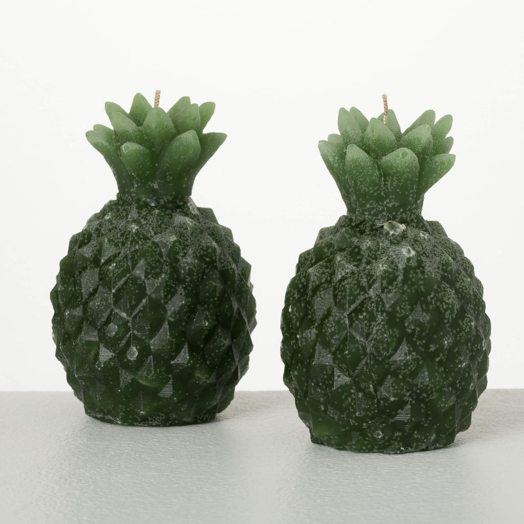 Green Pineapple Candle Set 2  